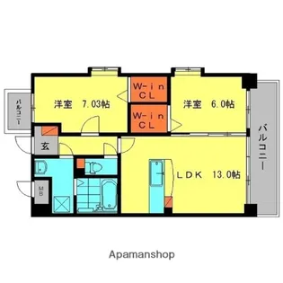ラ・フレーズ【2階】の間取り