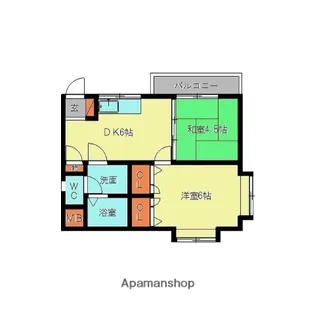 PEARL COURT春日原【4階】の間取り