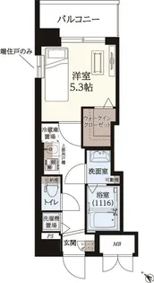 ギャラクシー南福岡駅前【0810号室】の間取り