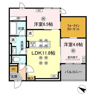 GrandValley 博多(グランバレ ハカタ)【2階】の間取り