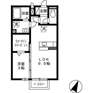 アヴニールNAKA【2階】の間取り