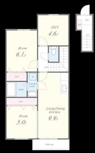 ソレイユ(糟屋郡)【2階】の間取り