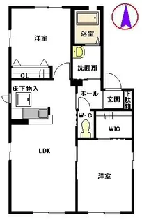 セレッソ若葉台 B棟【1階】の間取り