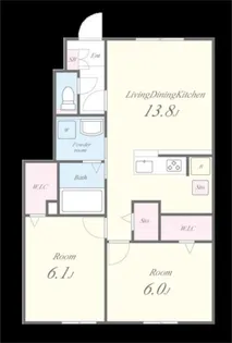 アン ボロンテ【1階】の間取り