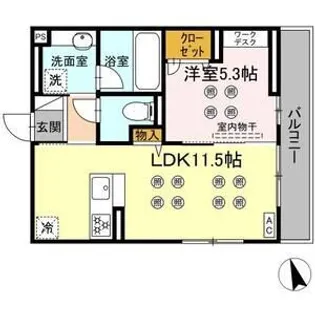 NEW LIFE大保【1階】の間取り