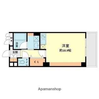 アシュラン アパルト【1階】の間取り