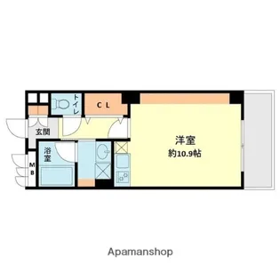 アシュラン アパルト【1階】の間取り