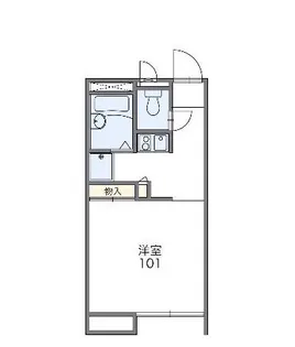 レオパレス惣利【2階】の間取り