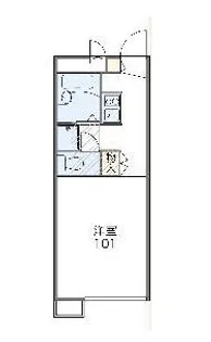 レオパレスHARU【2階】の間取り