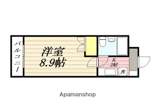 ジュネスドミール【713号室】の間取り