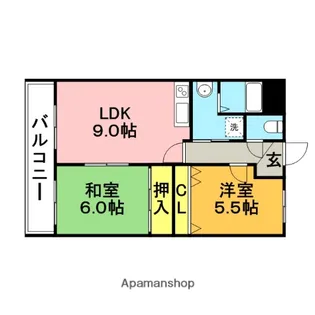 福岡県太宰府市向佐野1丁目【マンション】の間取り