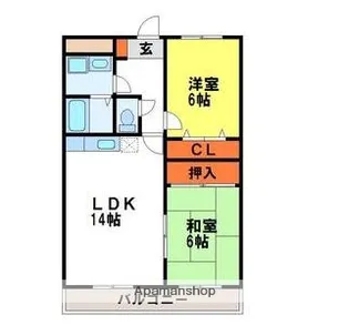 ベルパーク21【1階】の間取り