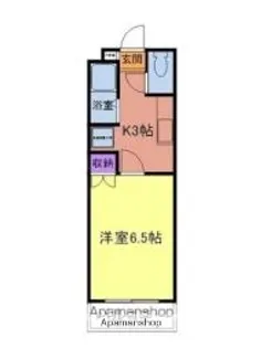 プレアール唐原【105号室】の間取り