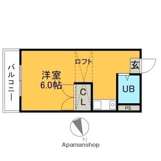 エクセット八田B棟【103号室】の間取り