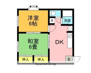 コーポ山本Ⅰ【2階】の間取り