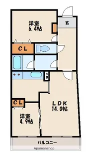 アイランドシティ・インフィニガーデンイースト棟【9階】の間取り
