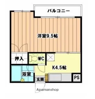 ロッジ松香台【5階】の間取り
