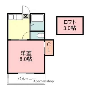 コーポ立花【2階】の間取り