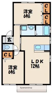 メゾンそれいゆ【1階】の間取り