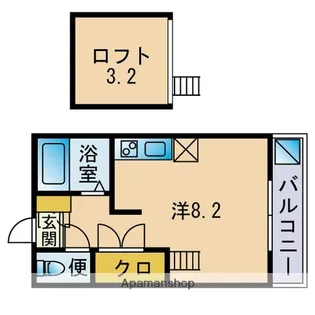 セイントヴィラ新宮【1階】の間取り