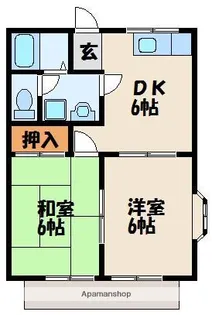 シャリエ日の里【2階】の間取り