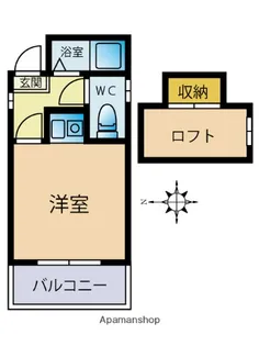 アーデンハイム下原【1階】の間取り