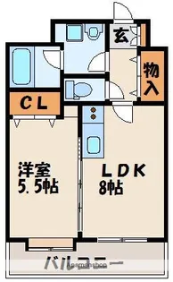 LE CIEL BLUE【7階】の間取り