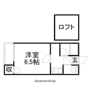 グラスホッパーⅡ和白【1階】の間取り
