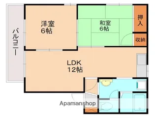 フレグランスヒロA棟【1階】の間取り