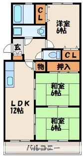 サンシャイン和白Ⅱ【3階】の間取り