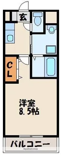 ミルキーウェイⅠ【3階】の間取り