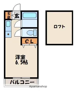 ぴおーね【2階】の間取り