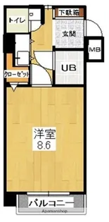 朝日プラザ香椎Ⅱステーションスクエア【6階】の間取り