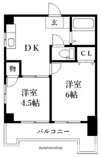 メゾンドめぐみ2【2階】の間取り