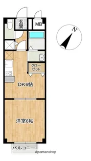 グランシャリオ弐番館【1階】の間取り