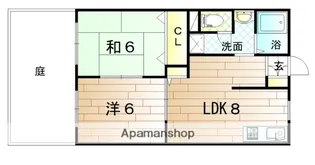 ディアス自由ヶ丘【1階】の間取り