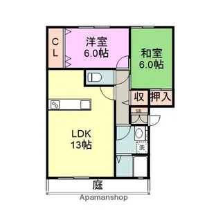 グランフォーレC棟【1階】の間取り