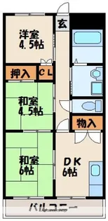 ギャラン東福間【2階】の間取り