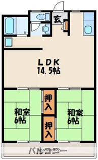 サンハイツ高辻【2階】の間取り