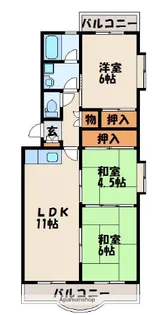 レジデンス和白Ⅰ【3階】の間取り