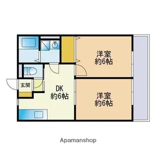 レトア千鳥A【2階】の間取り