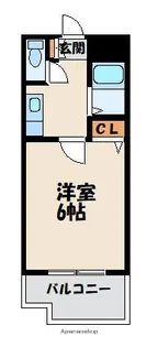 ベルデマール千早【4階】の間取り