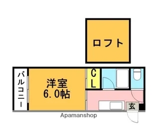シティーハウス飛鳥【2階】の間取り