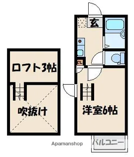 ラフィーネ香椎参道A【1階】の間取り