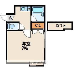 ヒルトップ奈多【1階】の間取り
