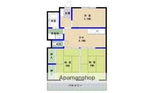 エクセル香椎【4階】の間取り