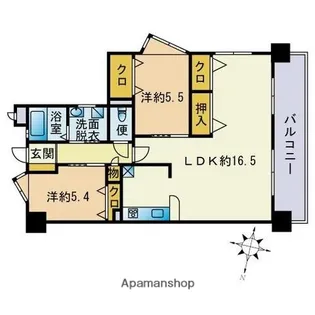 三愛シティライフ香椎【6階】の間取り
