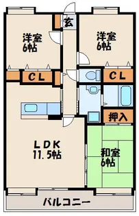 グレースコート【3階】の間取り