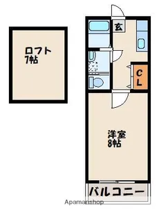 ソルメゾン和白東【2階】の間取り