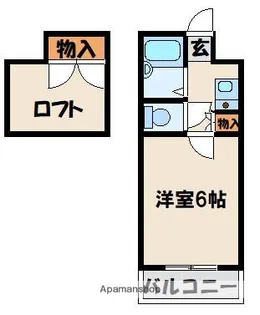 グラフィックメゾン和白東【1階】の間取り